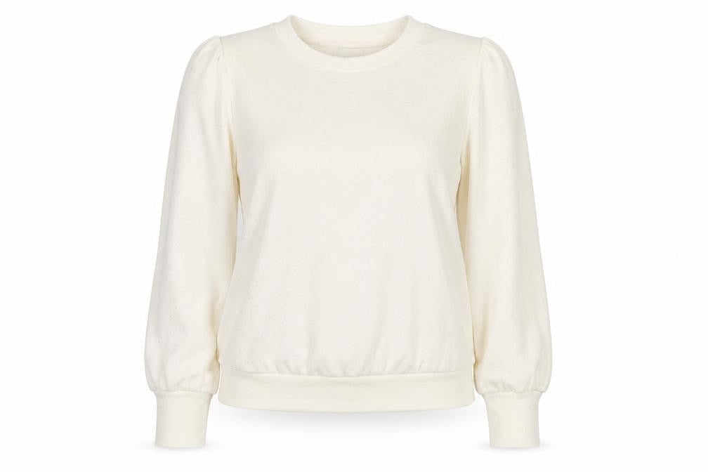 Beloved Womens Ivory Polyester Pullover Sweatshirt Size M Pullover - Sequins