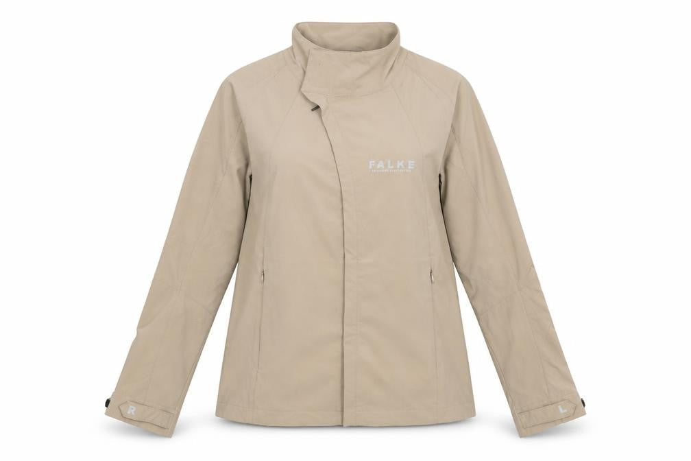 Falke Womens Beige Windbreaker Jacket Size S Zip