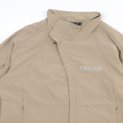 Falke Womens Beige Windbreaker Jacket Size S Zip