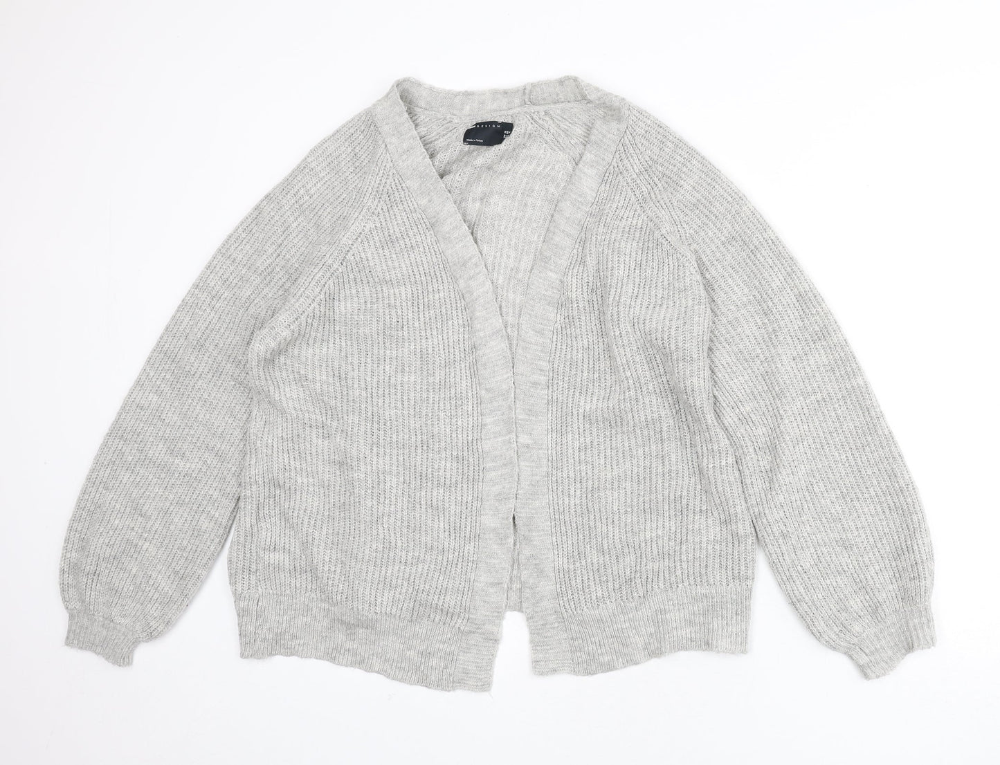 ASOS Womens Green V-Neck Acrylic Cardigan Jumper Size 10