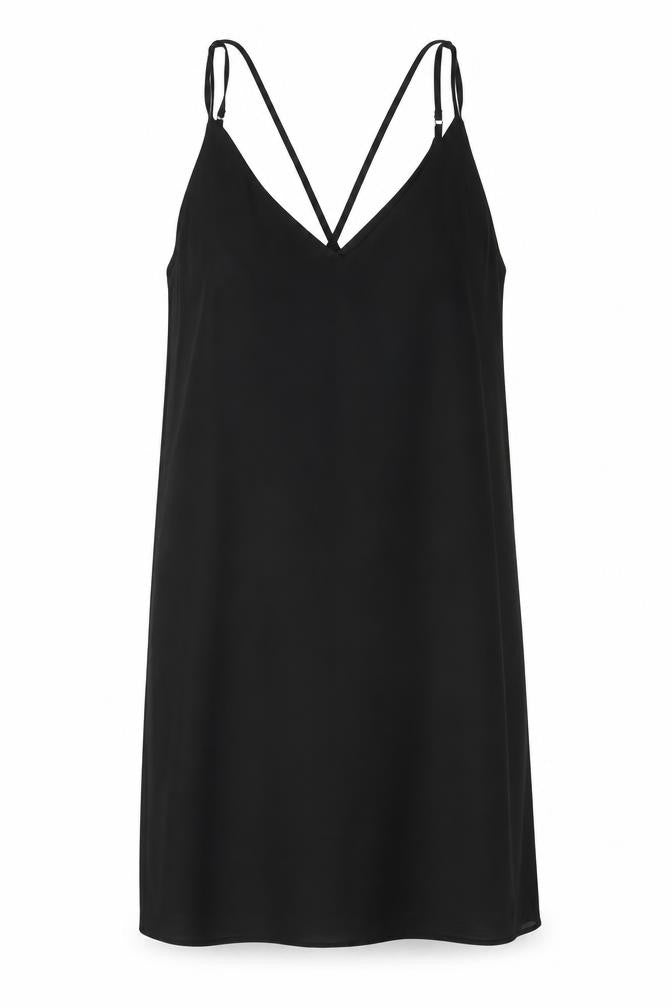 Topshop Womens Black Polyester Sheath Size 10 V-Neck Pullover