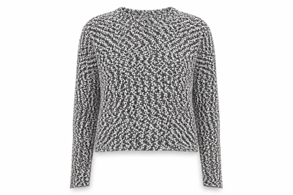 divide Womens Black Round Neck Polyester Pullover Jumper Size M - Cropped