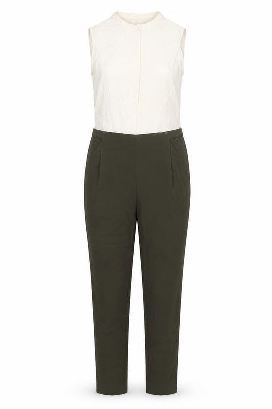 Zara Womens Green Polyester Jumpsuit One-Piece Size S L26 in Zip