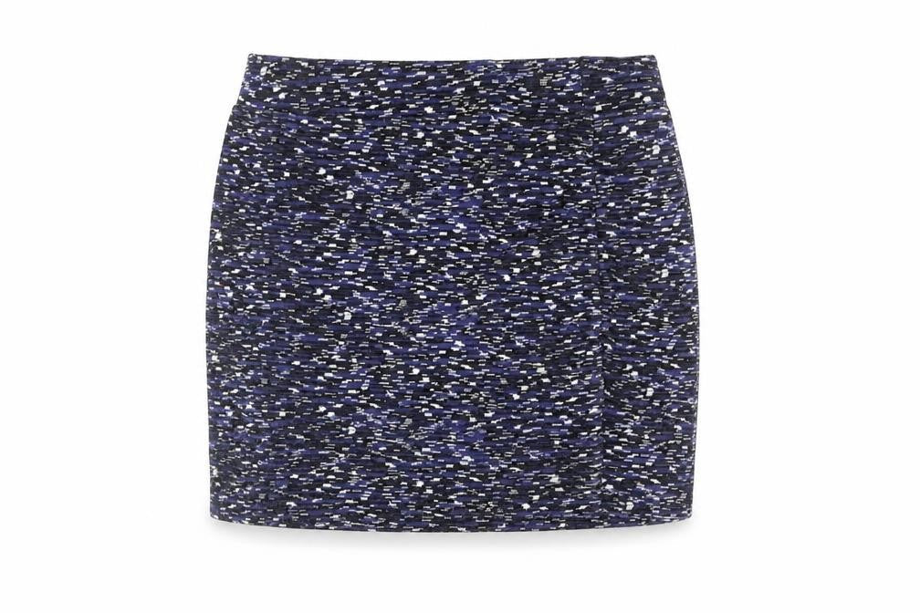 Sparkle & Fade Womens Blue Geometric Viscose Mini Skirt Size L