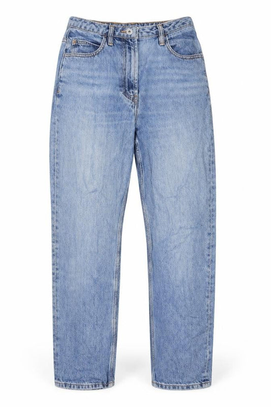 COLLUSION Womens Blue Cotton Mom Jeans Size 28 in L32 in Regular Zip
