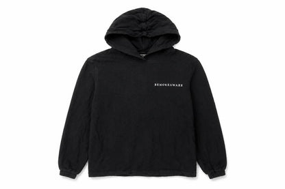 Aware Womens Black Cotton Pullover Hoodie Size S Pullover - Be More Aware Embroidered