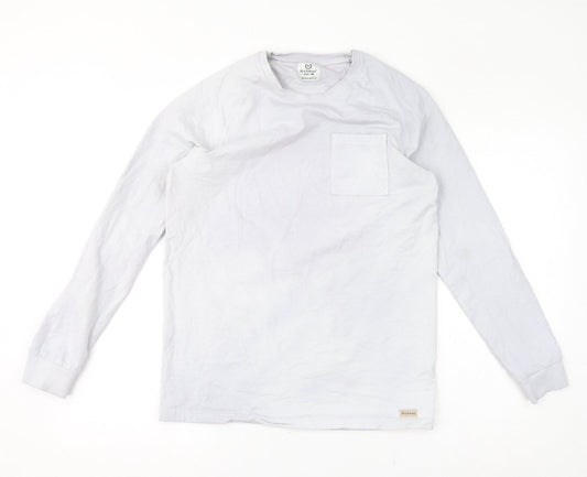 Richman Womens Grey Cotton Pullover Sweatshirt Size M Pullover