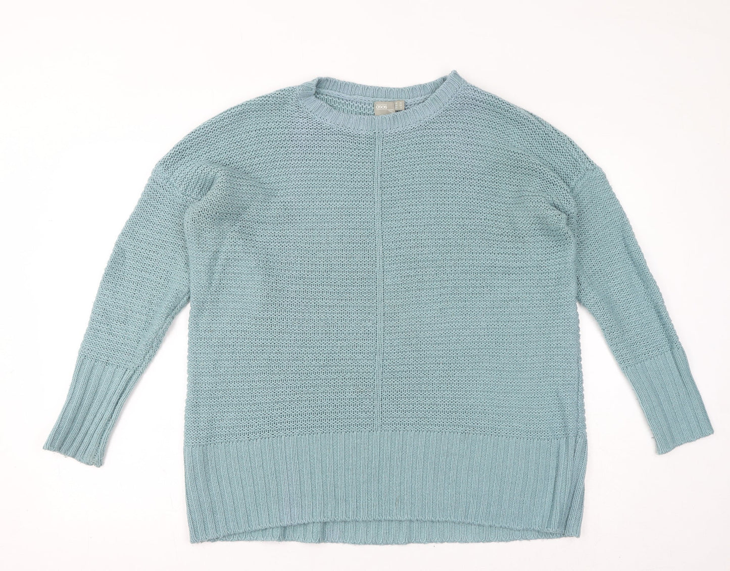 ASOS Womens Blue Round Neck Acrylic Pullover Jumper Size 10