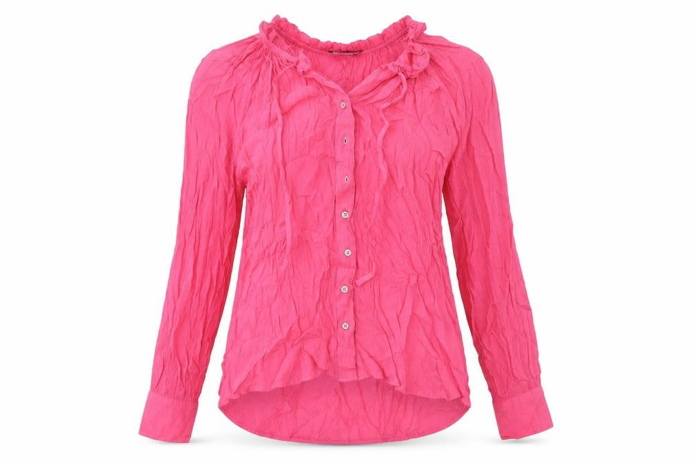 Marks & Spencer Womens Pink Viscose Basic T-Shirt Size 6 Round Neck
