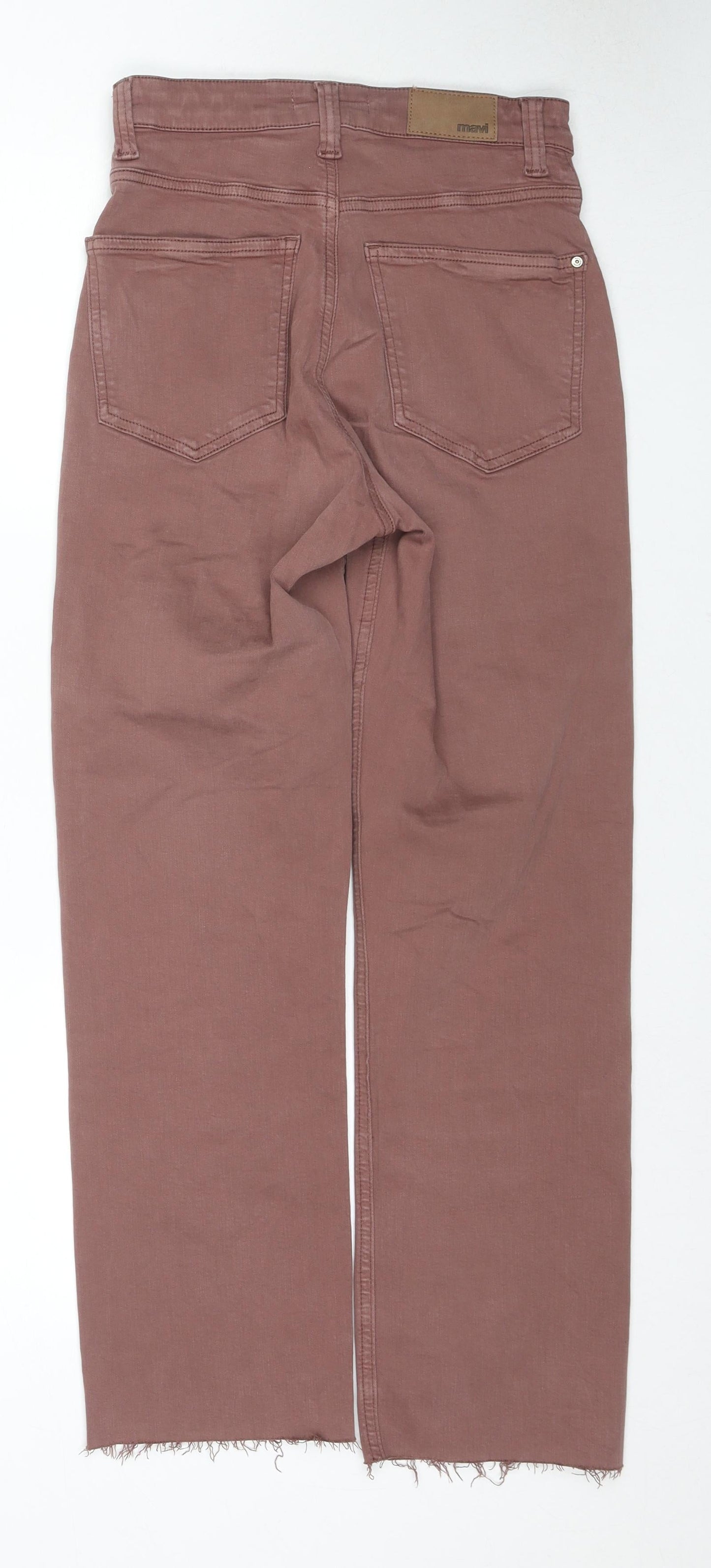 Mavi Jeans Womens Brown Cotton Straight Jeans Size 25 in L29 in Regular Zip