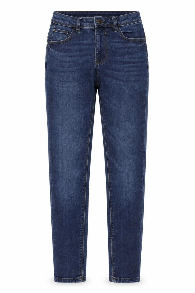 Denim & Co. Womens Blue Cotton Skinny Jeans Size 8 L26 in Regular Zip