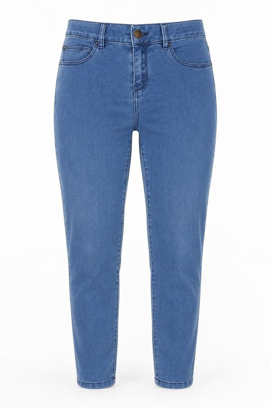 Yes Yes Womens Blue Cotton Skinny Jeans Size 10 L25 in Regular Zip