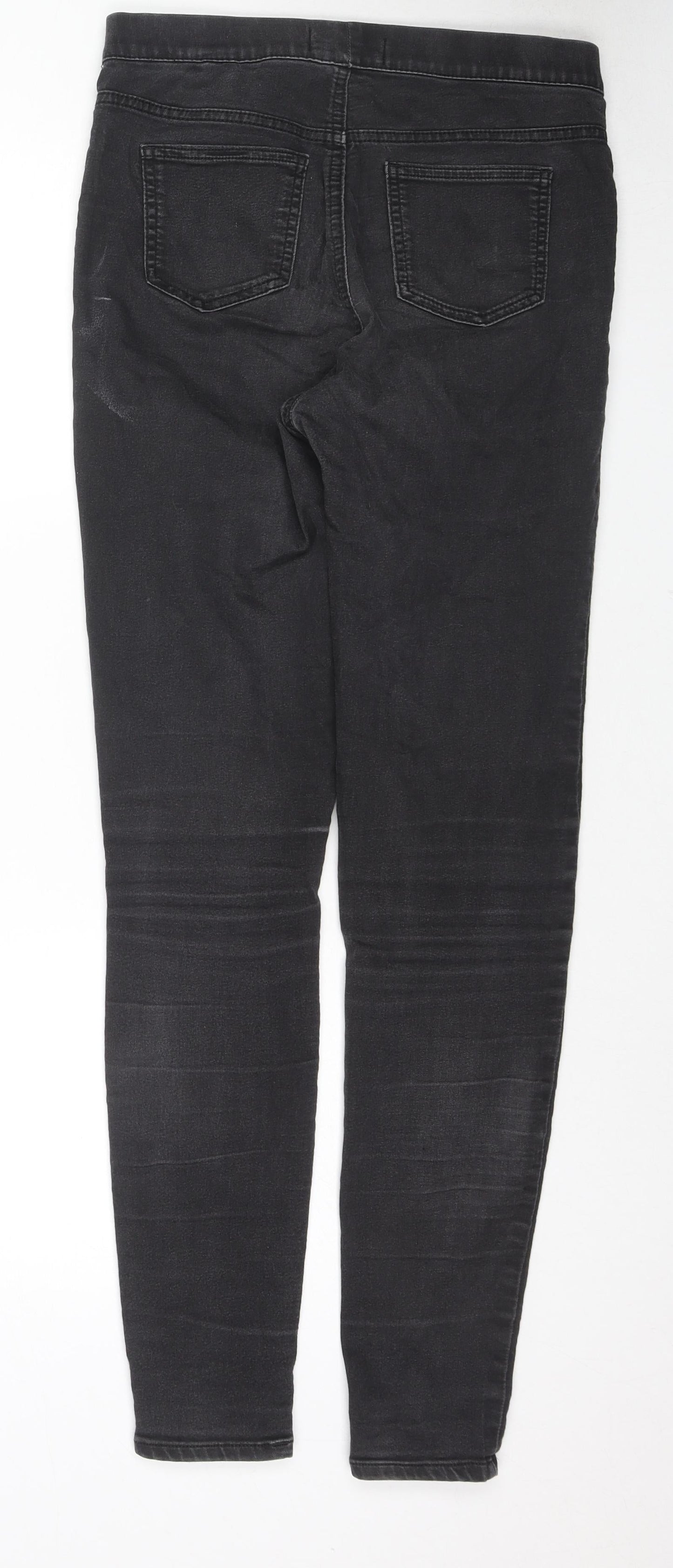 Marks and Spencer Womens Grey Cotton Jegging Jeans Size 10 L29 in Regular