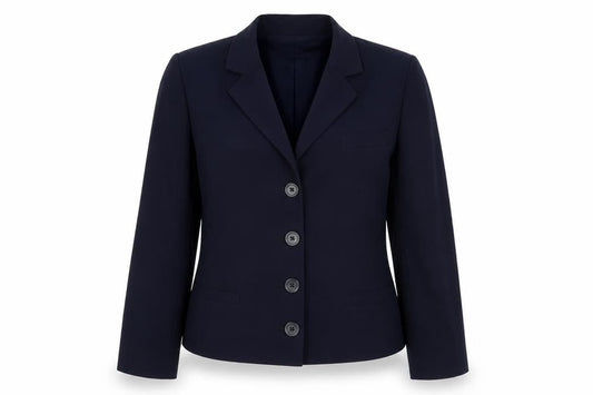 Atelier Image Womens Blue Polyester Jacket Blazer Size 12
