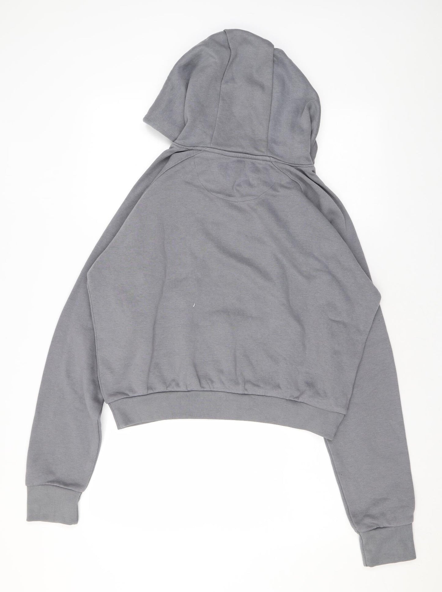Pink Soda Womens Grey Cotton Pullover Hoodie Size 12 Pullover