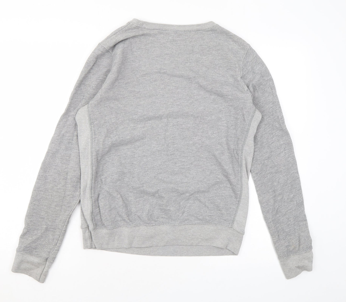 Topshop Womens Grey Cotton Pullover Sweatshirt Size 10 Pullover