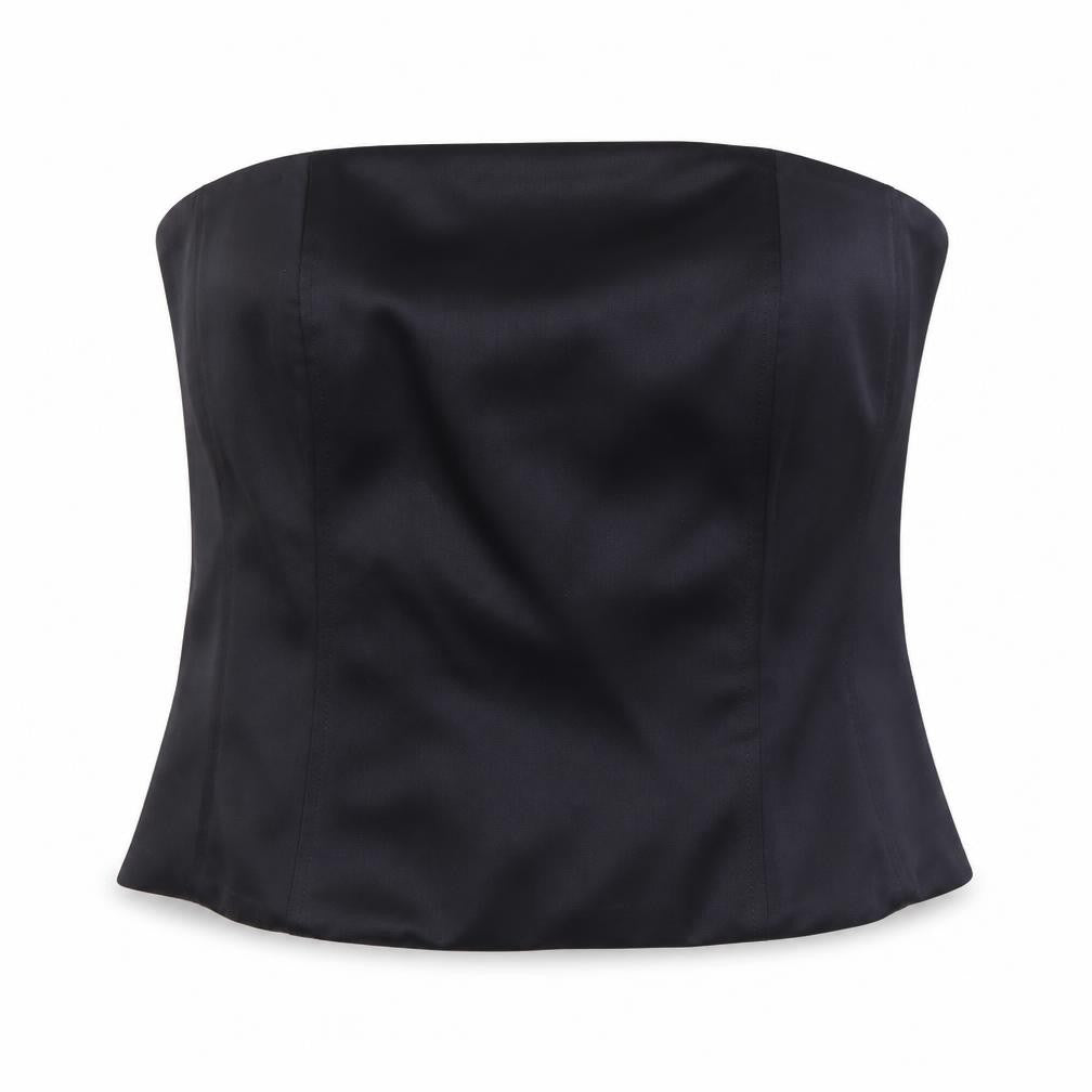 Marks & Spencer Womens Black Polyester Basic Blouse Size 14 Off the Shoulder
