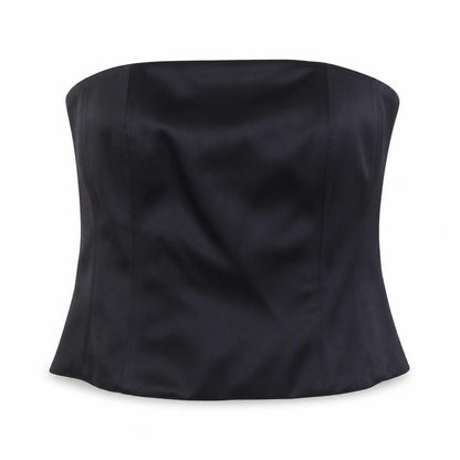 Marks & Spencer Womens Black Polyester Basic Blouse Size 14 Off the Shoulder