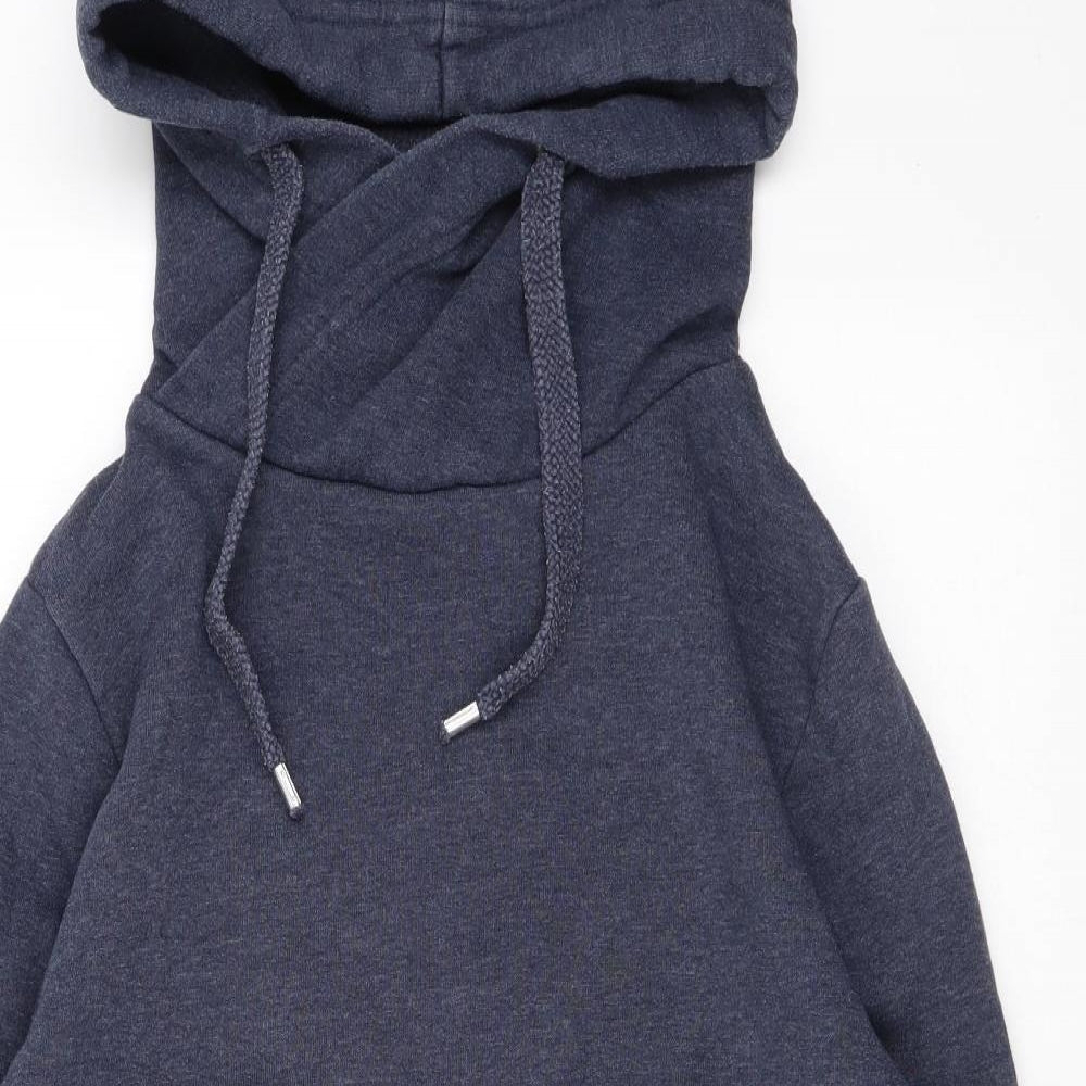 Divided by H&M Mens Blue Cotton Pullover Hoodie Size XS