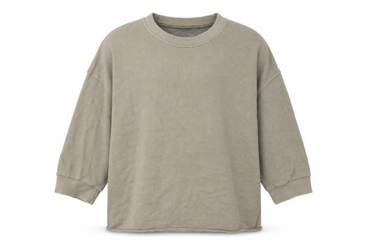 Zara Mens Green Cotton Pullover Sweatshirt Size S - Distressed