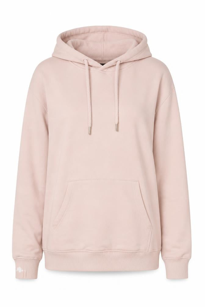Marks & Spencer Womens Pink Cotton Pullover Hoodie Size 10 Pullover