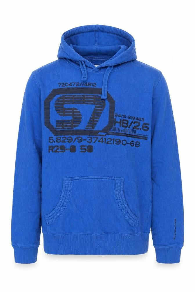 Burton Mens Blue Cotton Pullover Hoodie Size S