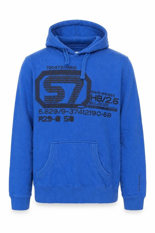 Burton Mens Blue Cotton Pullover Hoodie Size S