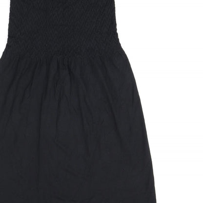 Ocean Club Womens Black Modal Mini Size 12 Off the Shoulder Pullover