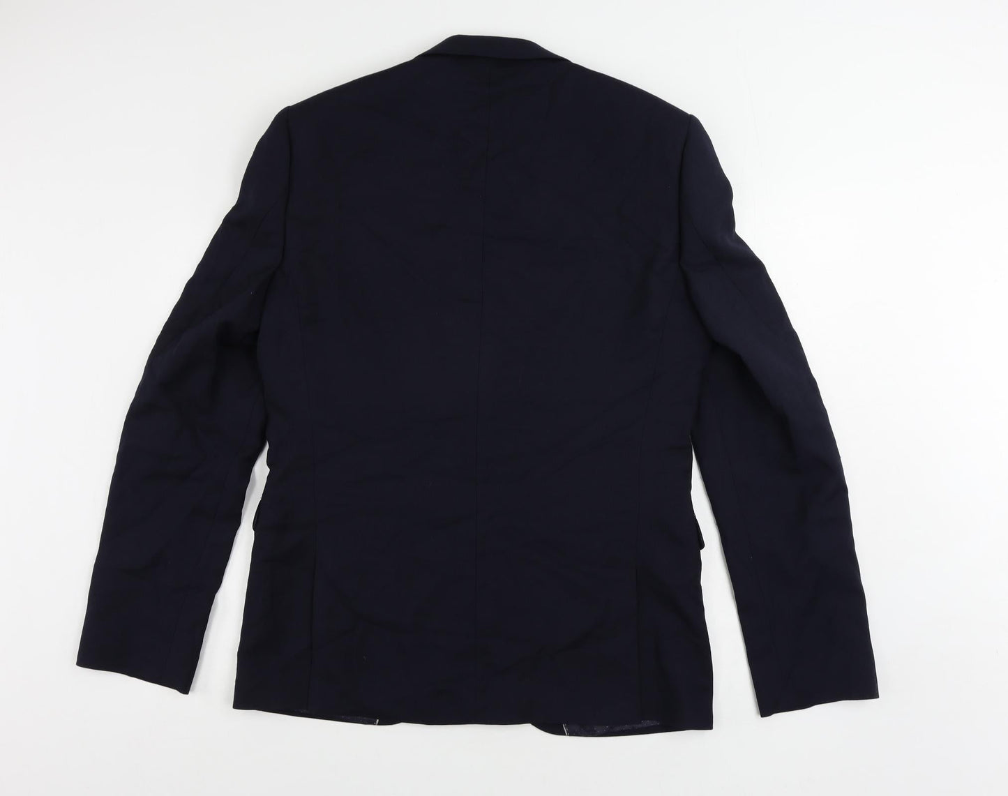 NEXT Mens Blue Wool Jacket Suit Jacket Size 42 Regular