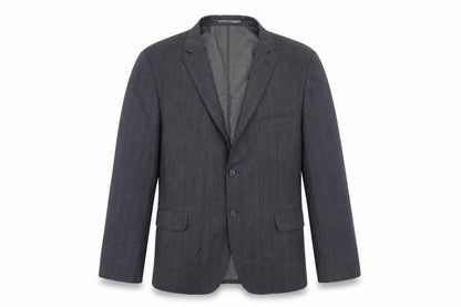 Front view of Autograph men’s blue polyester jacket blazer, size 44, regular