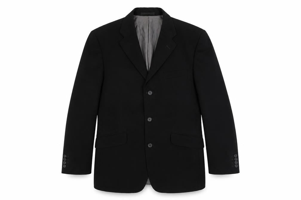 Ciro Citterio Mens Black Polyester Jacket Suit Jacket Size 40 Regular