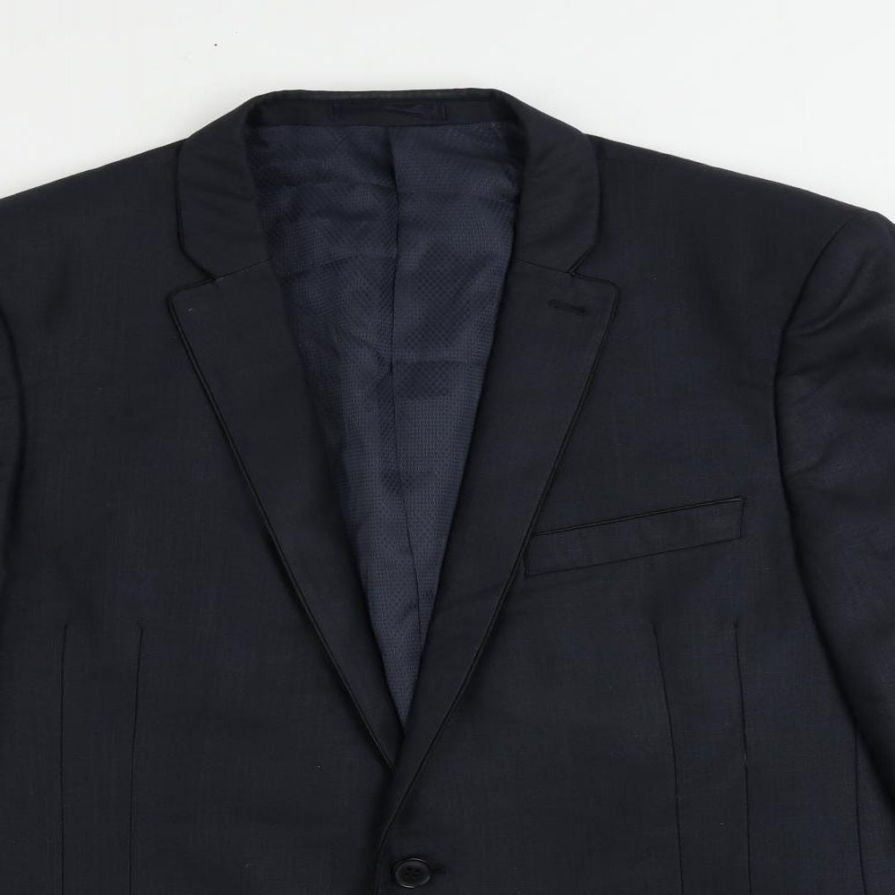 NEXT Mens Blue Polyester Jacket Suit Jacket Size 44 Regular