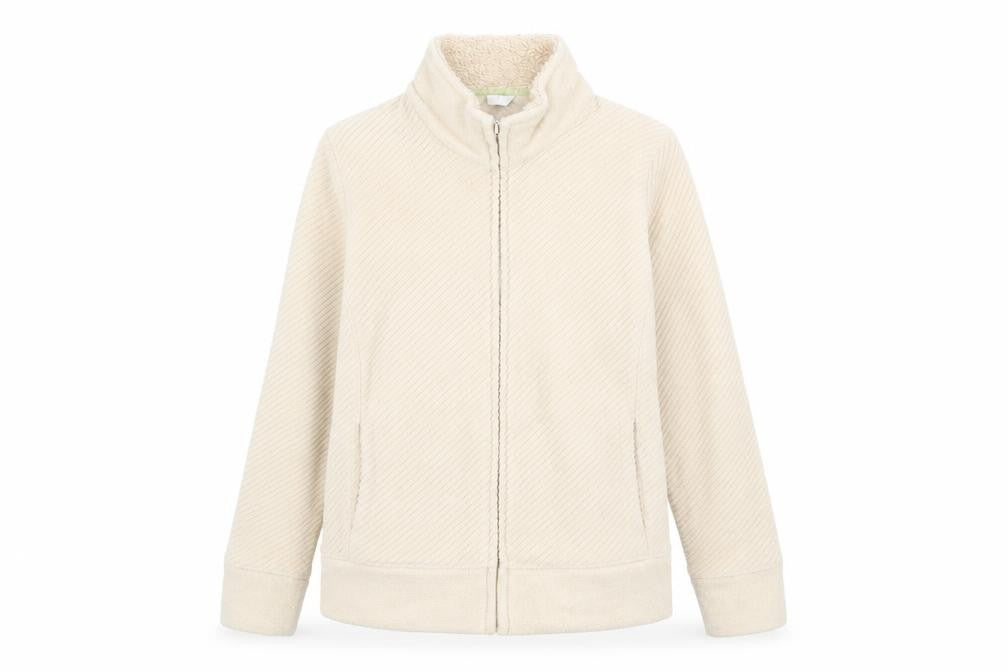 Marks & Spencer Womens Beige Jacket Size 10 Zip