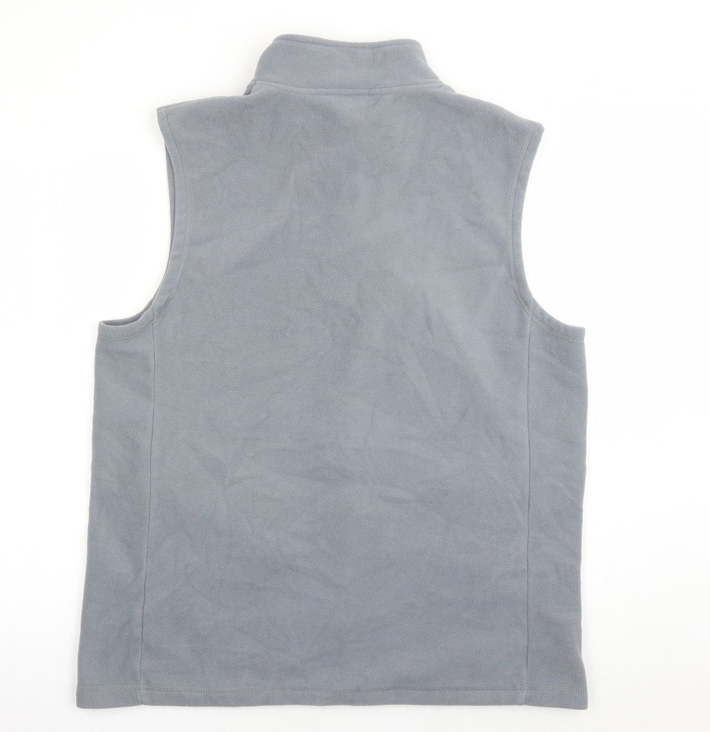 Cotton Traders Mens Grey Jacket Waistcoat Size L Zip - Pockets