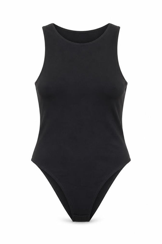 Quiz Womens Black Polyester Bodysuit One-Piece Size 10 Snap