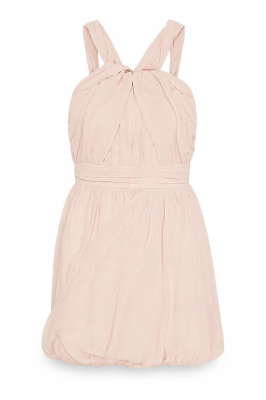 ASOS Womens Pink Polyester Mini Size 8 Halter Zip