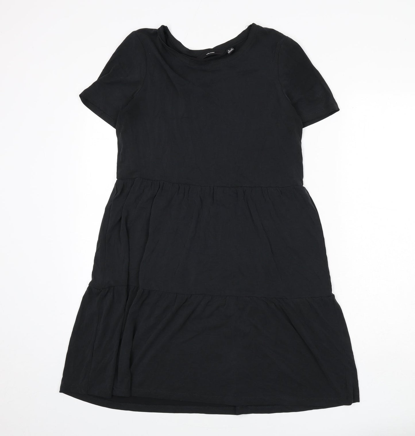 VERO MODA Womens Black Modal A-Line Size M Round Neck Pullover