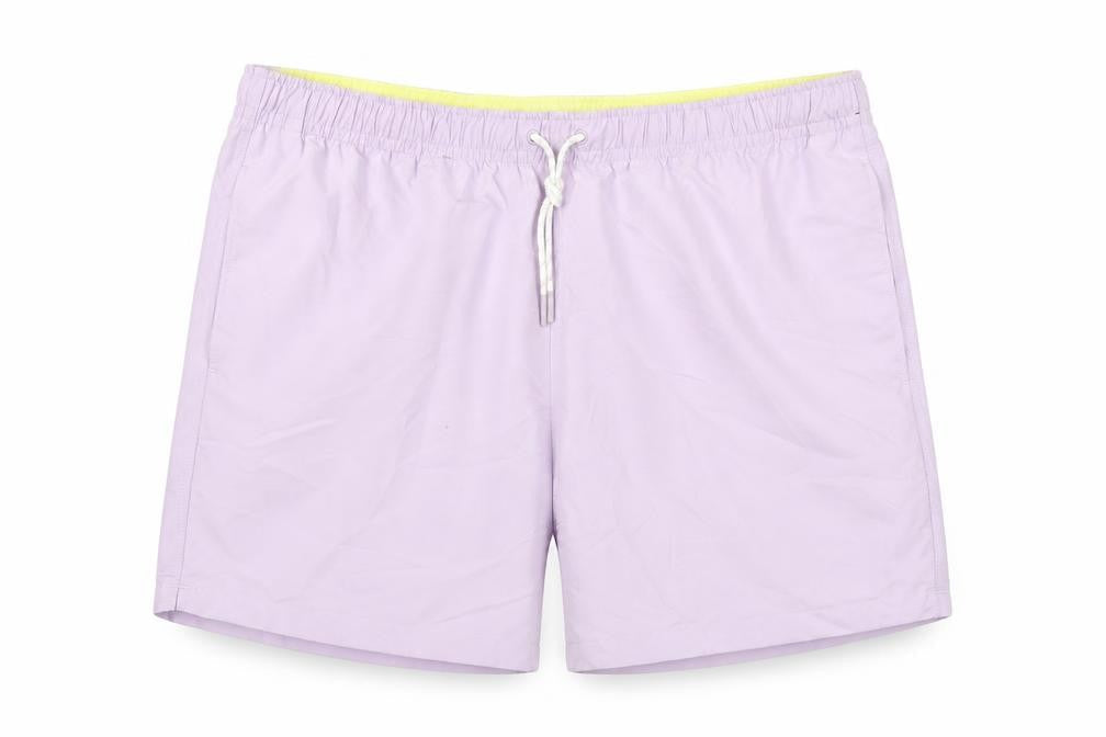 Marks & Spencer Mens Purple Polyester Bermuda Shorts Size 3XL L6 in Regular Drawstring - Swim Shorts