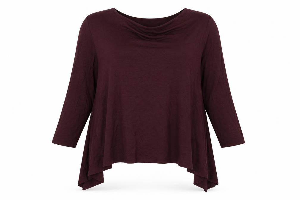 Principles Womens Red Viscose Basic T-Shirt Size 14 Round Neck