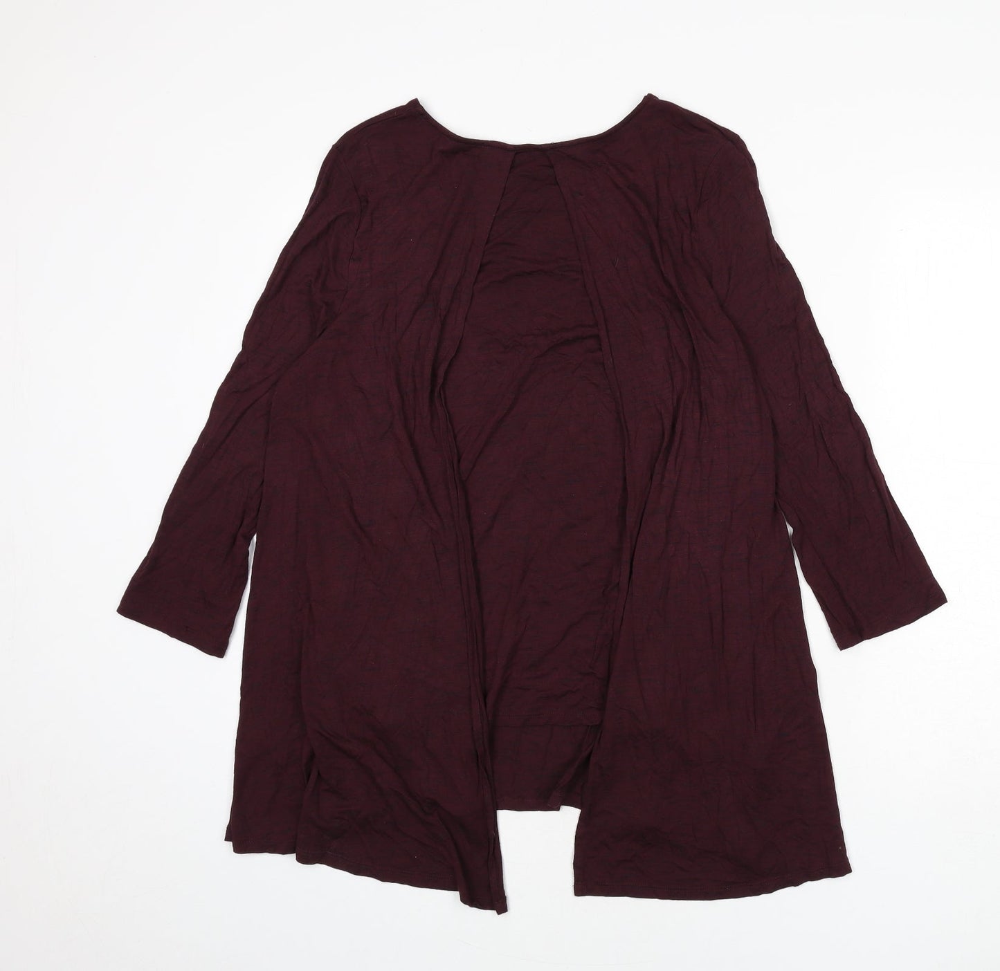 Principles Womens Red Viscose Basic T-Shirt Size 14 Round Neck
