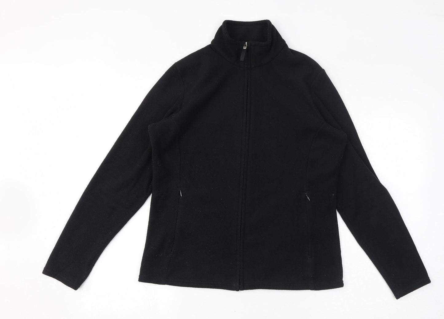 Marks and Spencer Womens Black Jacket Size 14 Zip