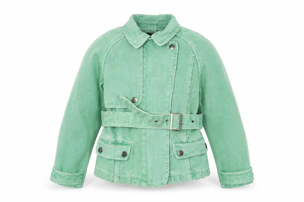 French Connection Girls Green Jacket Size 6 Years Zip