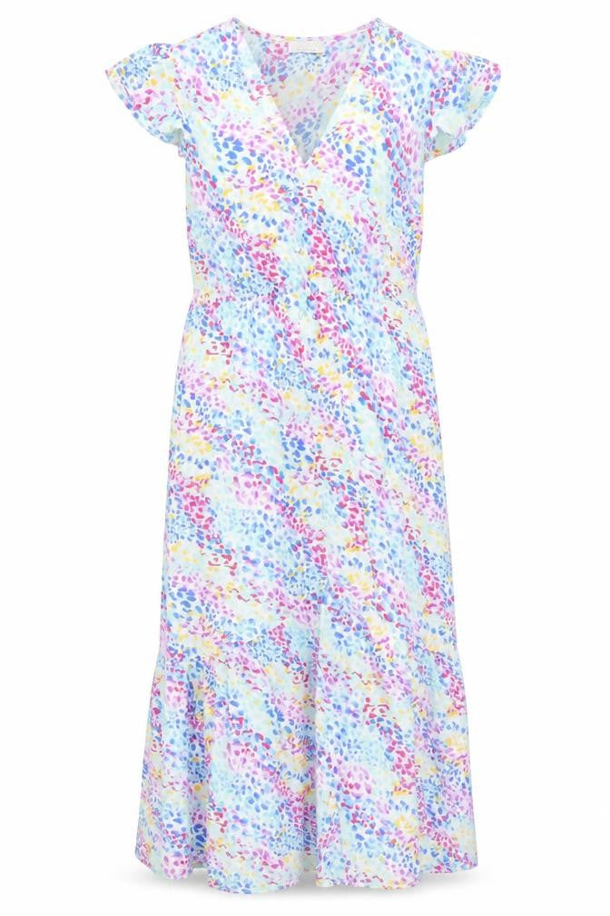 Quiz Womens Multicoloured Geometric Polyester Maxi Size 14 V-Neck Pullover