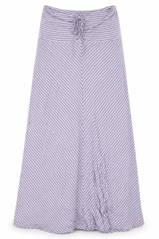 California Womens Purple Striped Viscose Maxi Size L Off the Shoulder Pullover
