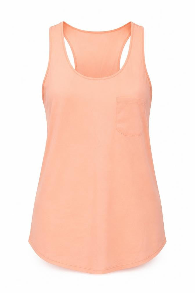 River Island Womens Orange Polyester Basic Tank Size 10 Round Neck