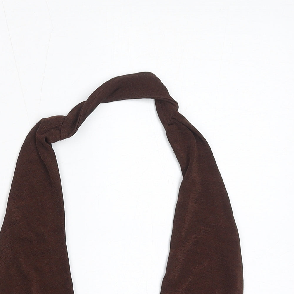 Divided by H&M Womens Brown Polyester Cropped Tank Size XS V-Neck