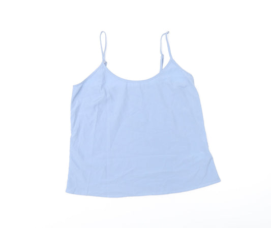 Marks and Spencer Womens Blue Polyester Camisole T-Shirt Size 10 V-Neck