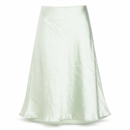 Flounce Womens Green Polyester Flare Skirt Size 6 Zip
