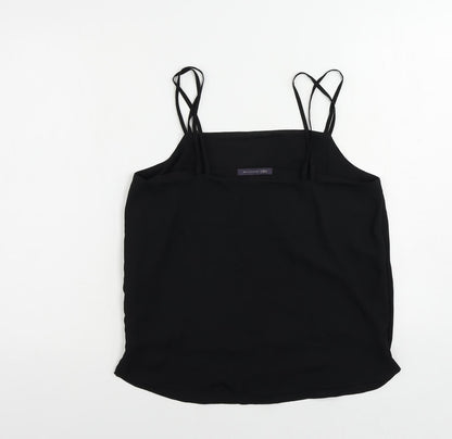 Marks & Spencer Womens Black Polyester Camisole Tank Size 12 Square Neck