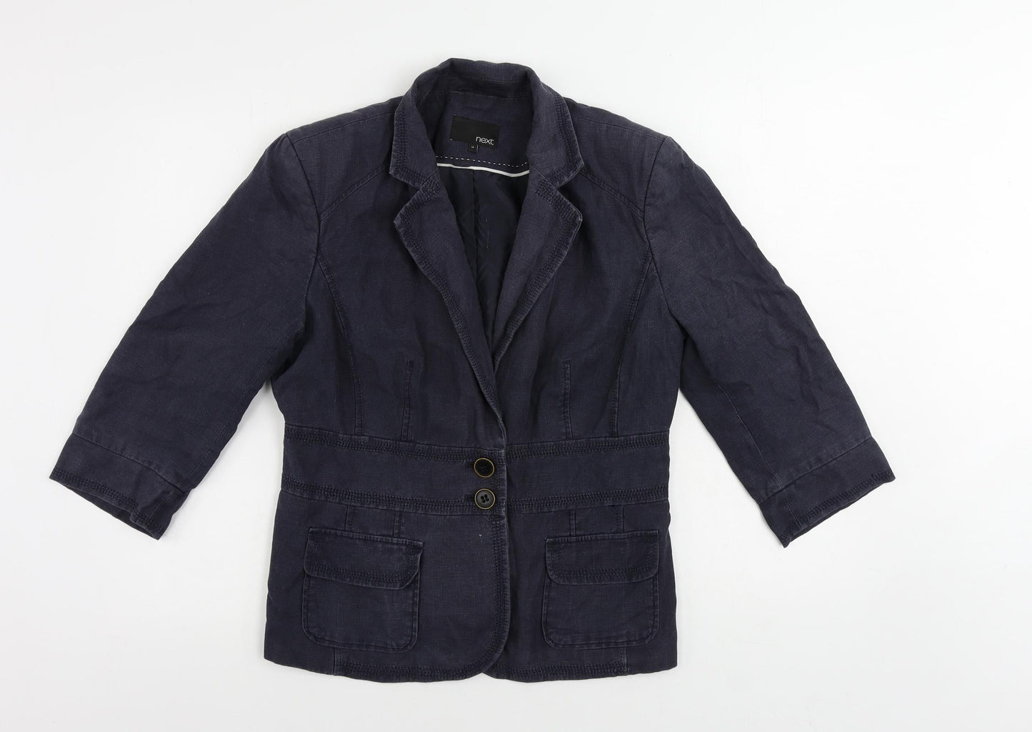 NEXT Womens Blue Jacket Blazer Size 14 Button